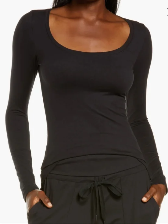 NWT Felina Velvety Soft Lounge Wear scoop neck Long Sleeve Top Size XL - Picture 1 of 6